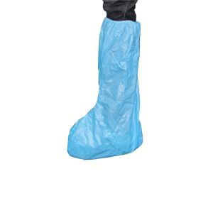 China Microporous Disposable Booties Cover With Elastic Ankle High Knee on sale