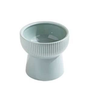Cat Ceramic Pet Bowl Anti Vomiting Tilted With 4.5 Inch 6 Inch Size