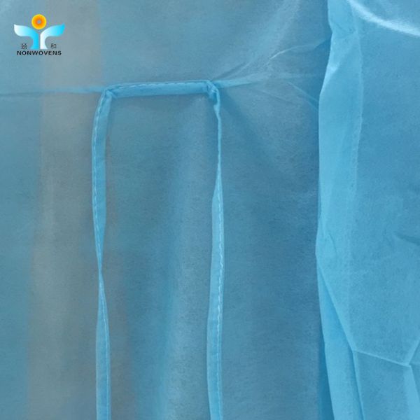 Long Sleeve Polyethylene Isolation Gowns with Elastic Cuffs 120*140cm