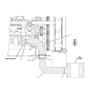 109-9459 1099459 Hose 330B Excavator Engine Parts