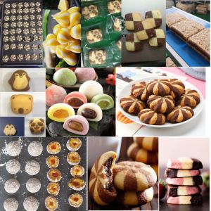 P170 Spiral Type Cookie Biscuits Automatic Double Filling Encrusting Machine