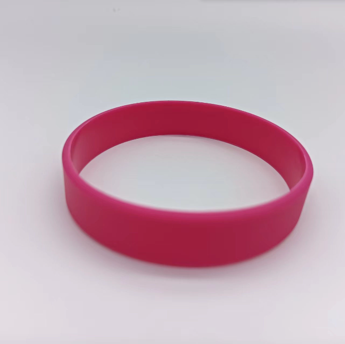 Moulding Service Customizable Debossed Color Filled Silicone Wristband with Logo