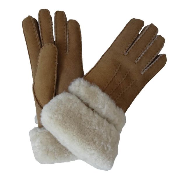 Professional Factory Winter Cheap Sex Girls gloves leather with Fur cuff