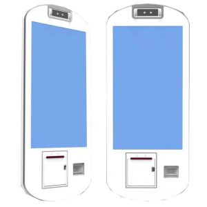 Max White Metal Wall Fast Food Payment Kiosk with Qr-code Scanner and Thermal