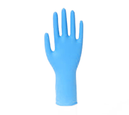 Medical Examination Powder Free Blue Nitrile Disposable Gloves Tactile