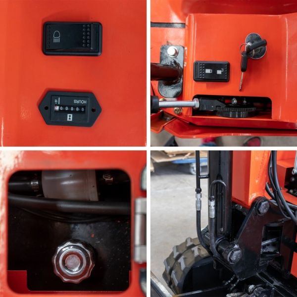 Mini Excavator Crawler Digging Bucket System Pressure 9mpa