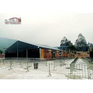 China Fire Proof  PVC Aluminium 3m Black Meeting Event Tent on sale