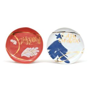 Popular design Christmas restaurant hotel porcelain snack cookie tapas salad