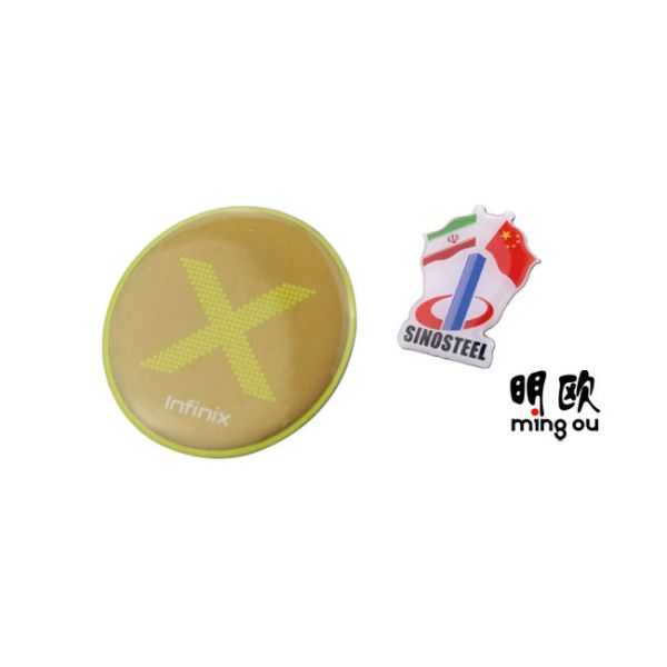 Round Steel Lapel Pin Badges Emblem Design Metal Customizable Lapel Pins