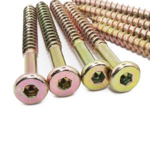 Metric Measurement System Hexagon Socket Flat Framing Head Furniture Screw
