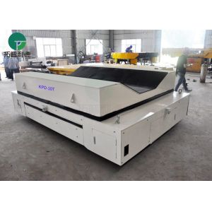 Quality assurance track powered steerable portable coil transfer cart