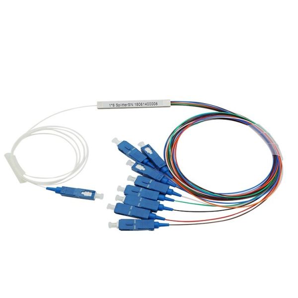 Buy Passive Mini 1x8 Fiber Optic PLC Splitter For Cable Television Test Equipment at wholesale prices