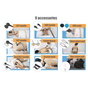 3 In 1 Smart Tecar Rf Ems Ed Shockwave Therapy Machine For Pain Relief