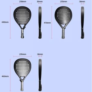 Design Your Tennis Padel Racket Personalized Tennis Paddle Racquets 38mm