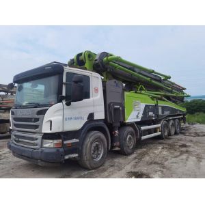Remote Controller Used Concrete Boom Pump Truck 4 Axle