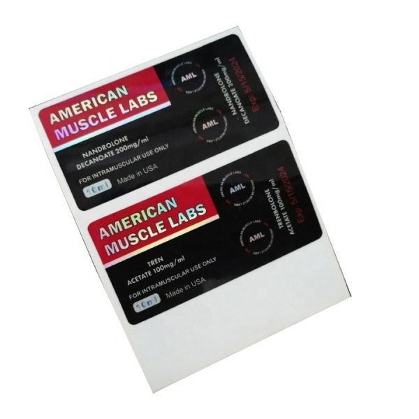 Buy Waterproof Glossy Hologram 10ml vial Bottle Labels at wholesale prices