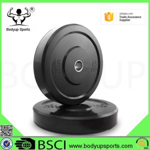 Two Kinds of Logo Barbell Solid Rubber Bumper Plates
