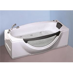 1800MM Small Portable Hot Tubs , Single Person Freestanding Whirlpool Tub With Light