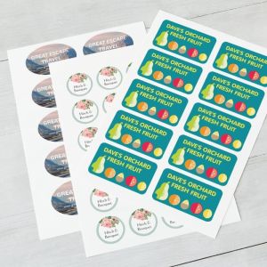 Custom Self Adhesive Sticker Printing Round Circular Food Label Sticker