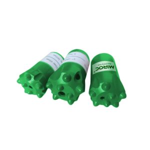 R25 Threaded Button Bit with Spherical / Ballistic Buttons for Rock Drilling
