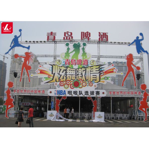 Buy Indoor Concert Light Aluminum Spigot Truss 387mm Triangle Shape at wholesale prices