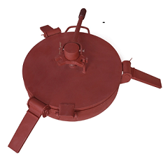 Modified Rubber/Nitrile Rubber Seal Material Carbon Steel Three-claw Manhole Cover for Powder Material Transport Tank