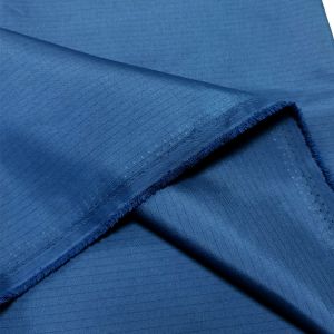 Plain 4mm Stripe 99% Polyester 1% Carbon Fiber Antistatic Fabric