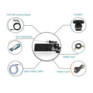 1080P 3 In 1 Rigid Endoscope Camera System with Cold Led Light Source for ENT
