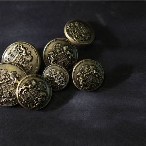 wholesale custom logo zinc alloy buttons metal shank button for coat