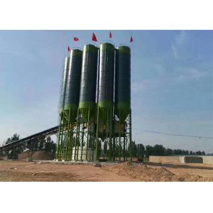 Automatic Control HZS50 Concrete Batching Plant , Electric Cement Mixer Fixed