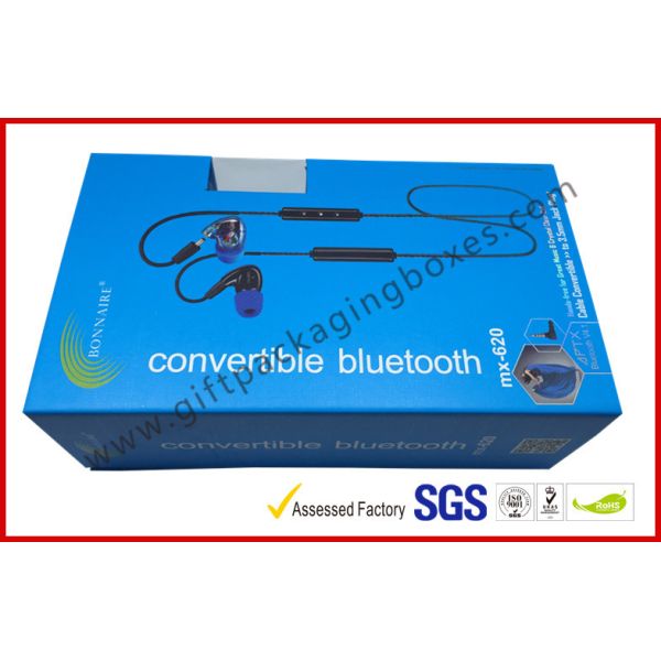 Buy Blue Color Apparel Gift Boxes / Smart Watch Box For Packing Electronic Product at wholesale prices