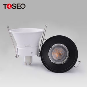 82mm Recessed 5w 6w 7w LED Down Lighting Fixtures White / Black