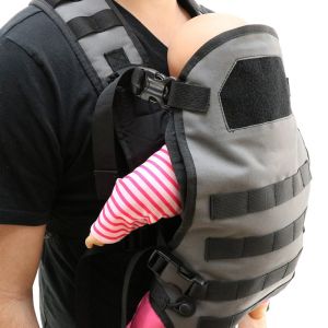 Functional Baby Carrier Tactical Vest With Breathable Mesh Shoulder Straps