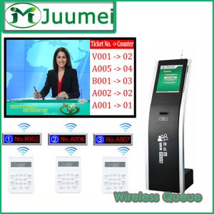 Touch screen Wireless Automatic Bank Waiting Ticket Token System
