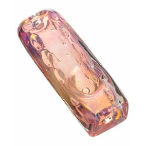 China Hand Fumed Ice Cube Steamroller Rectangular Glass Shisha Hookah on sale