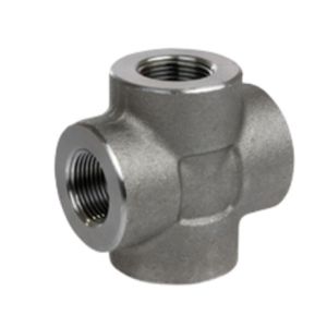 Cross Socket Weld Stainless Steel 316 / 316L Fittings For Oil Water
