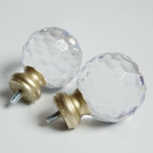 KIEI EP1008 Curtain Pole Finials Outlet Curtain Caps