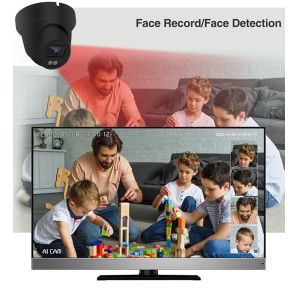 Smart Home 8 Channel IP66 POE Surveillance Camera System with 4K 8MP CCTV