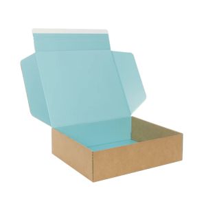 Custom Self Seal Adhesive Packaging Boxes Easy Tear Strip Zipper Mailing Mailer