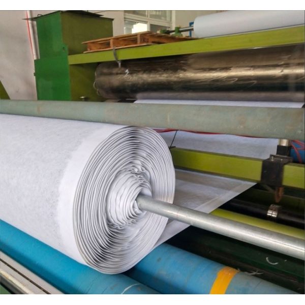 Composite Drainage Sheet with Wave shaped drain core for Synthetic Turf Grass