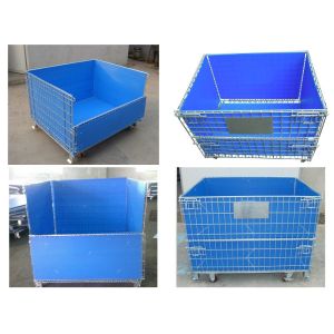 Hot sale metal wire mesh container pallet,collapsible wire mesh