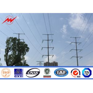 Quality 12 Sides 10mm 13m Coating Electrical Power Pole Galvanization for sale