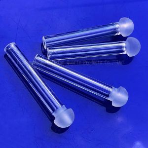 Factory custom high temperature resistant bulb quartz tube