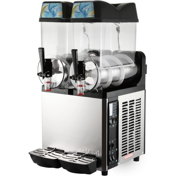 Buy 12Lx2 Frozen Slushy Machine 600W Juice Smoothie Margarita at wholesale prices