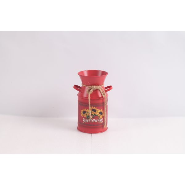 Buy Colorful Iron Vase Indoor Outdoor Placement Metal Decorations at wholesale prices