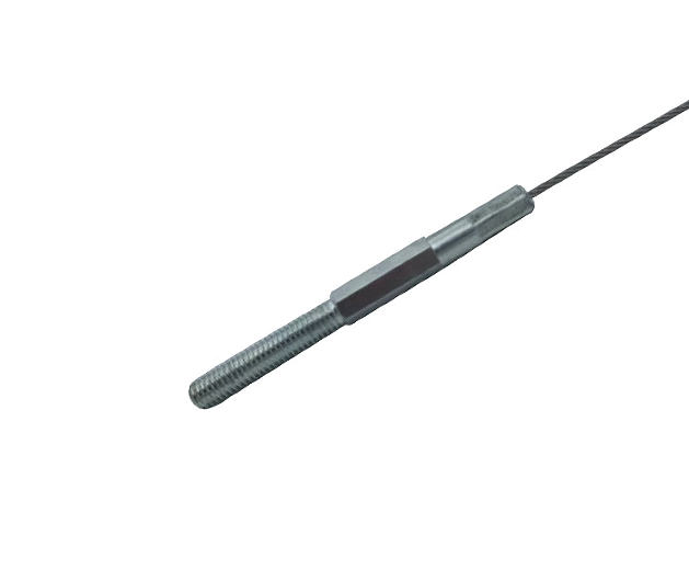 Custom 7x7 Threaded Studs Head Galvanized Steel Wire Rope For Security Cable