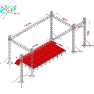 L15*W10*H8M W2M Stage Roof Truss System For Outdoor Performance Concert