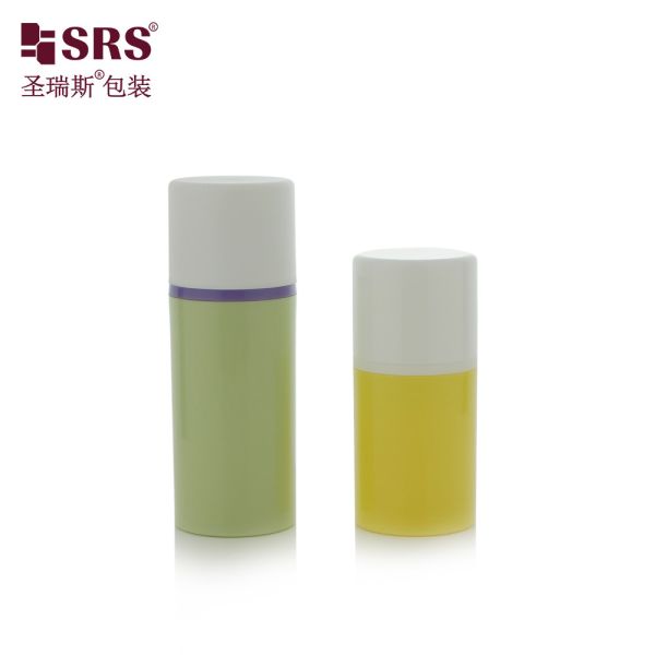 15ml 30ml Luxury White Glossy PP PCR Eco-friendly Lotion Pump Bottles Airless Bottle 50ml