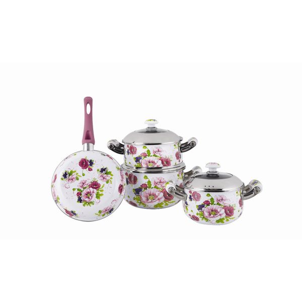 Buy Enamelled cookware set at wholesale prices