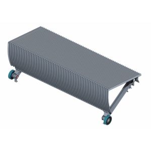 Waterproofing Protection Escalator Aluminum Step Type 800 Escalator Gray Pallet
